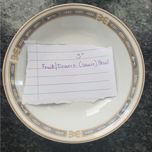 VINTAGE Syracuse Mistic Blue Fruit/Dessert Bowl Set of 3